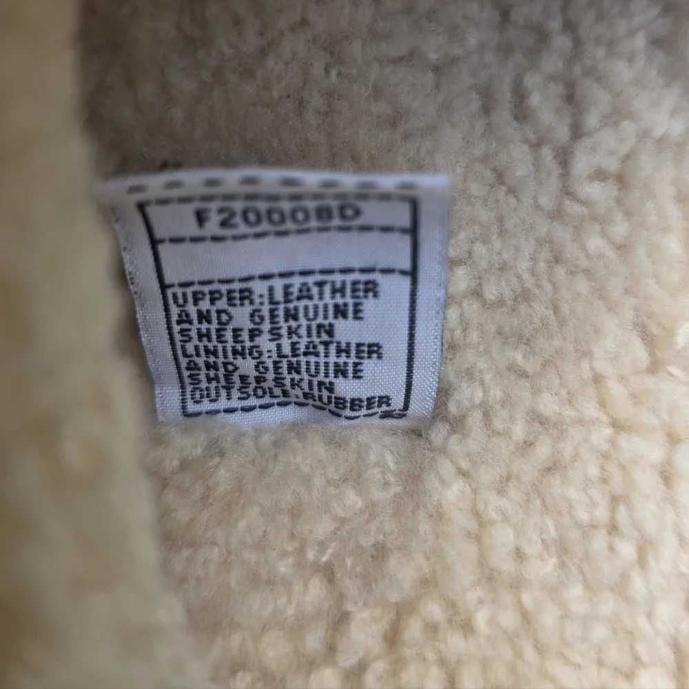 UGG Kids Chestnut Brown Suede Shearling Boots